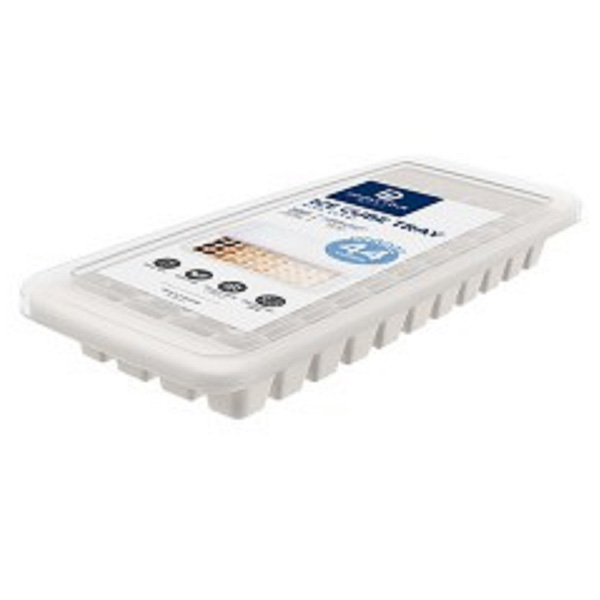 1115 Plastic Ice Cube Tray with Cover 44 cubes Double Lock