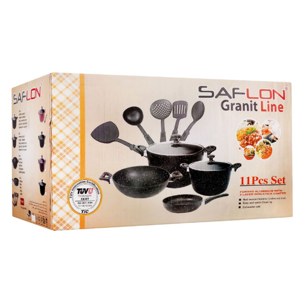 11Pcs Cook Set +Spoon Set SAFLON