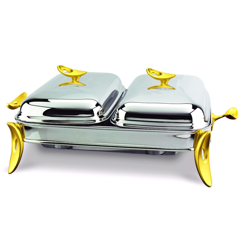 174546 O2 COLLECTION 2*1 Rect Dish 4c