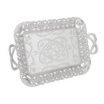 208-6-11 EKSEN RECTANGULAR 28cmX46cm SILVER
