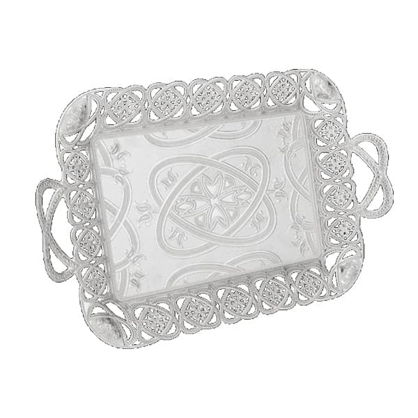 208-6-11 EKSEN RECTANGULAR 28cmX46cm SILVER