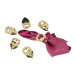 227-K18 DORELINE HEART NAPKIN HOLDER GOLDEN