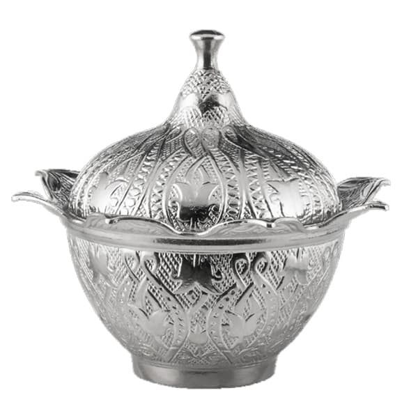 240-11 MINI STAR ROUND SUGAR BOWL SILVER