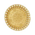 247-618 ECEM ROUND SERVING TRAY Ø37) Golden