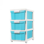 2523 Plastic 3 Tier Drawer With Wheel