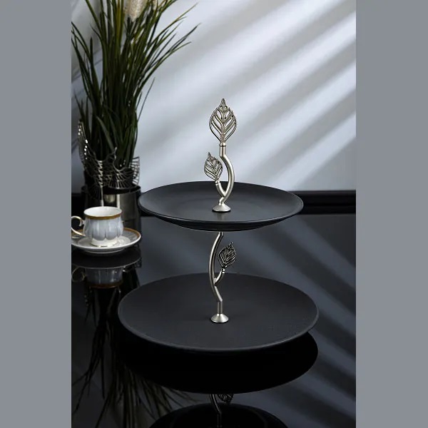 260-MS-02 AFERTA 2TIER SERVING PLATE