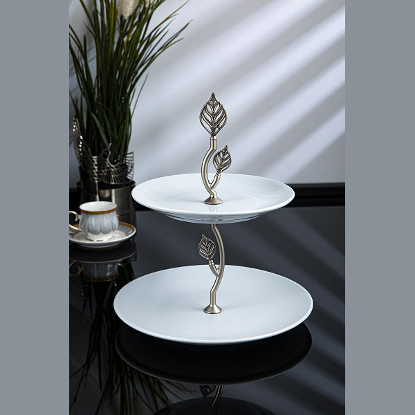 260-MV-02 AFERTA 2TIER SERVING PLATE