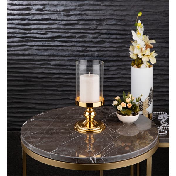 279-K-1-C-18 LUKA BATON CANDLE 12H 24 GOLDEN