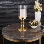 279-K-2-C-18 LUKA BATON CANDLE 12H30 GOLDEN