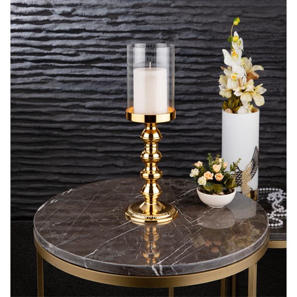 279-K-3-C-18 LUKA BATON CANDLE 12H36 GOLDEN