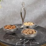 309-K-11 MIRA BURMA 3-SECTION SERVING POT SILVER