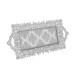 314-2-11 F YONK RECTANGLE TRAY 19cmX42cm SILVER