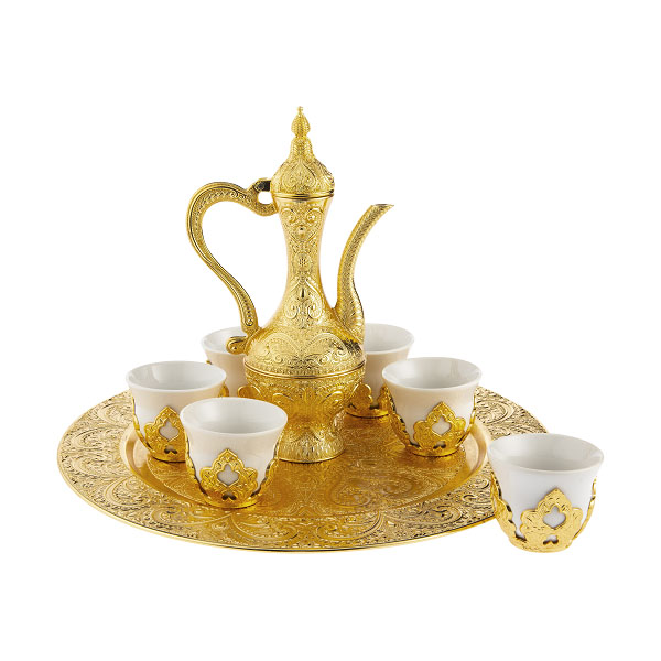 316-K-18 PAYITAHT PORCELIN ZAMZAM SET GOLDEN