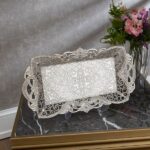 346-2-11 ARYA RECTANGULAR TRAY FOR 2 SILVER