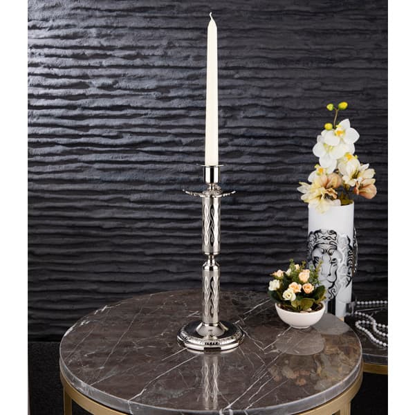 348-K-1-01 BURMA CANDLESTICK SILVER