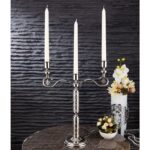 348-K-3-01 BURMA 3 CANDLESTICK SILVER