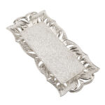 349-2-11 YAPRAK RECTANGULAR TRAY SILVER