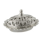 357-11 MOTIF OVAL DELGHT SERVING POT SILVER