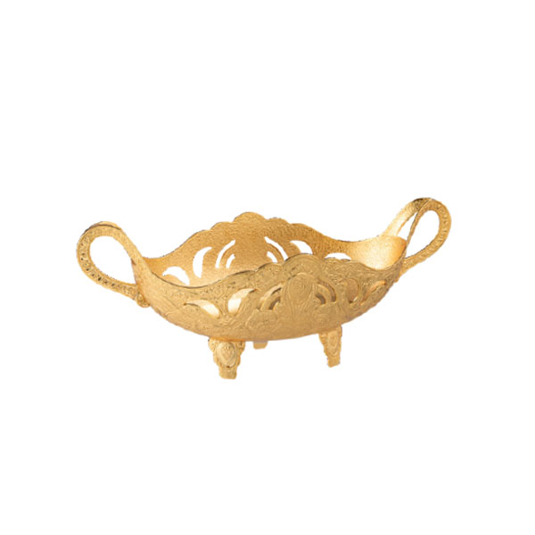 362-18 FOTED GONDOLA SERVING BOWL S (GOLDEN)