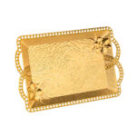 367-1-18 Yaprak Presentation Tray GOLDEN