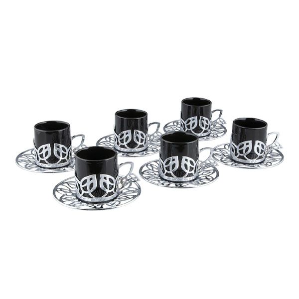 368-K-S-01 Fürug Coffee Cup 6pcs (SILVER)