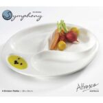 SY4470 4 Divson Serving Platter 28x24cm