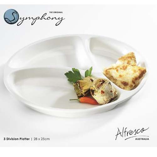 SY4472 3 Partition Serving Plate Round