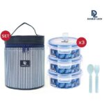 49130S Plastic Picnic Smart Bag Lunch Box Set of 3 Piece