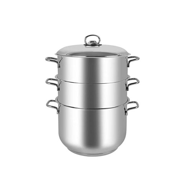 7011 Stainless Steel 24cm 3 Piece Steamer