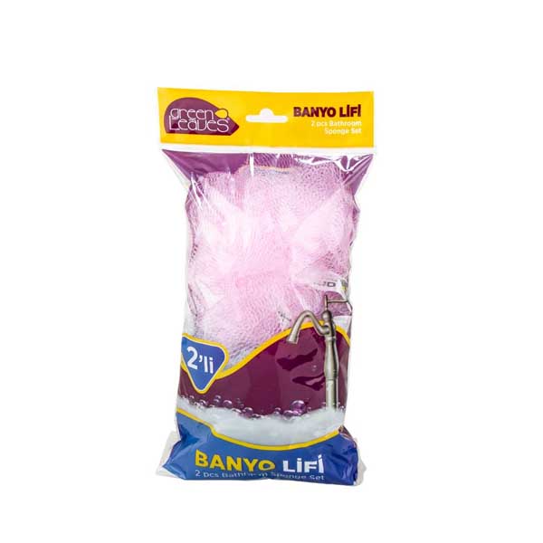 70141-Leave 2Pcs Bathroom Sponge Set