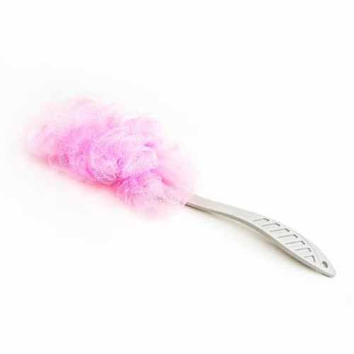 70160-Leaves Back Scrubber W-Handle