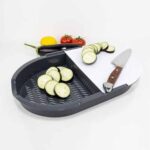 81137-Deco Bela 2 Chamber Cutting Board