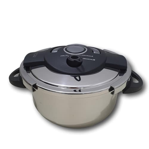 8 Liter Pressure Cooker 27cm Black Gray