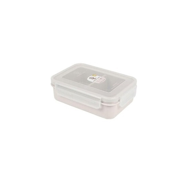 9213-2 Plastic Food Storage Box 2 Compartment 0.8 Liter Capacity Double Lock