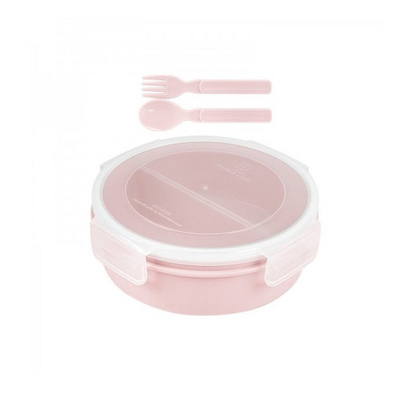 9333-2 Plastic Food Storage Box 2 Compartment 0.82 Liter Capacity Double Lock