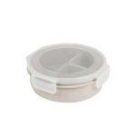 9333-3 Plastic Food Storage Box 3 Compartment 0.82 Liter Capacity Double Lock