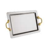 95-323-K-6-11 DAMLA RECT 53X33CM SILVER