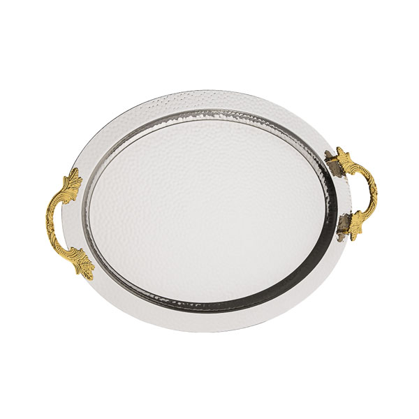 95-324-K-6-11 DAMLA OVAL SET 50X33CM SILVER