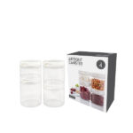 98103 Acrylic Jar Canister Set of 4 Piece