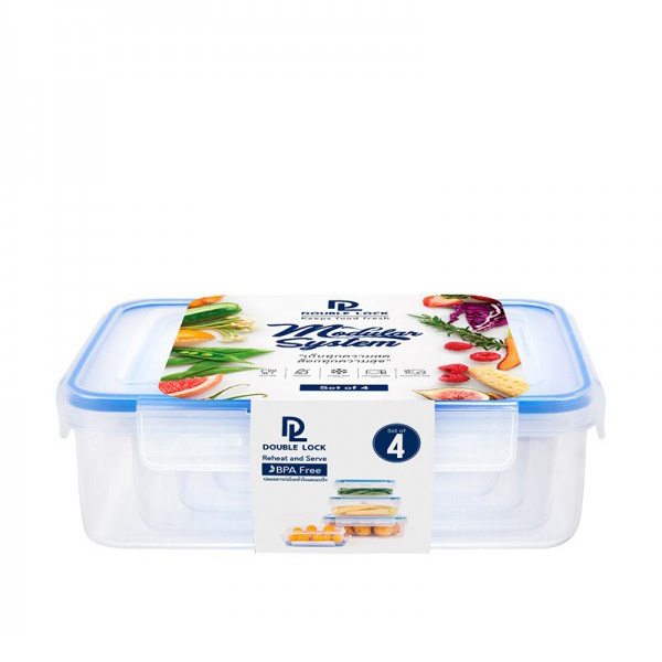 99215 Plastic Food Storage Set of 4 Piece