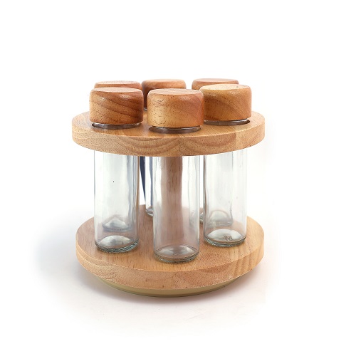 GW210 Spice Jar 6 Bottle Revolving Rack