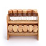 Gw216 Spice Jar 12 Bottle Rack Wood Lid