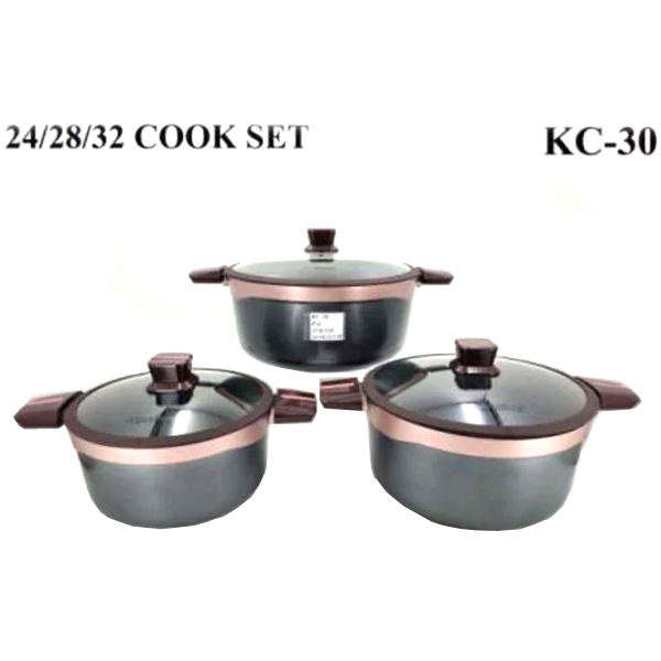 KC30 Granite Cookware Set of 6 Piece Cooper
