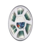 MK105 Green White Cup Saucer Set 6 Piece