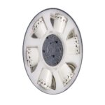 MK95 Gray Black White Cup Saucer Set 6 Piece