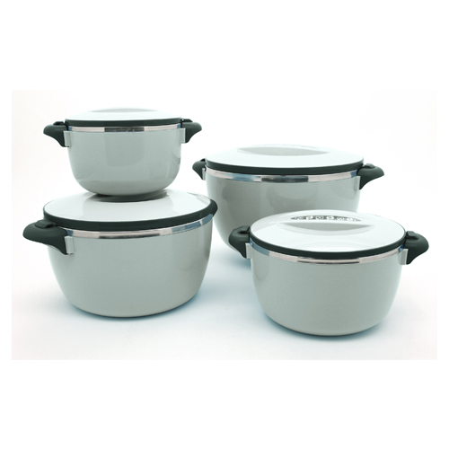 PB622/4S Silver Hotpot set of 4 Piece