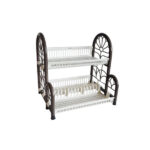 PB628/2DR Chocolate 2 Tier Plate Rack