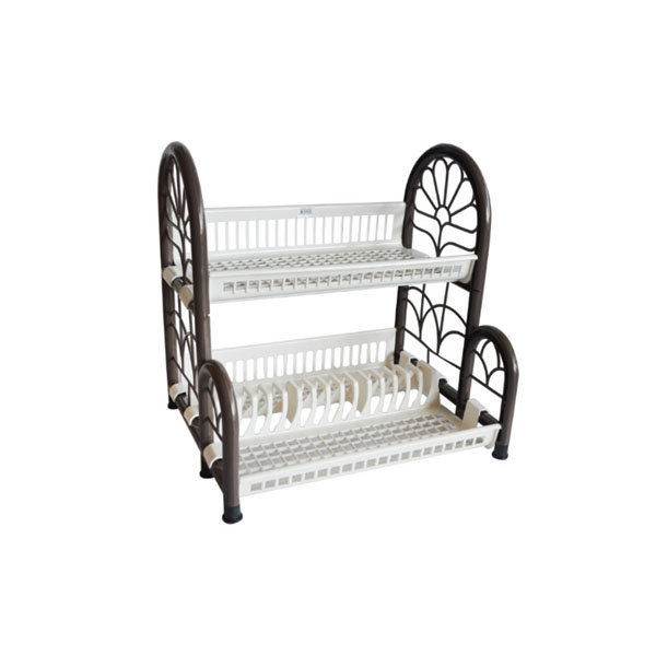 PB628/2DR Chocolate 2 Tier Plate Rack