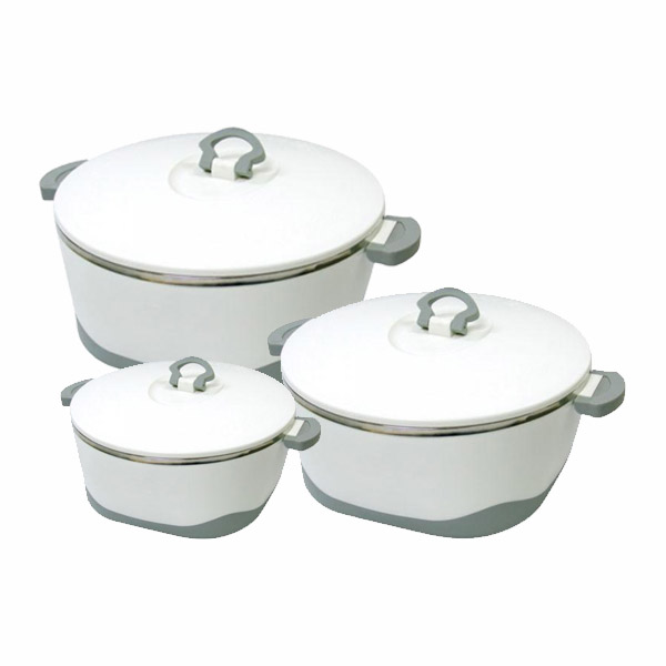 PB633/3 White 3Pcs Verstaile H/Pot 6set-