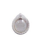 ZP605 Black Dot Round Butter Dish